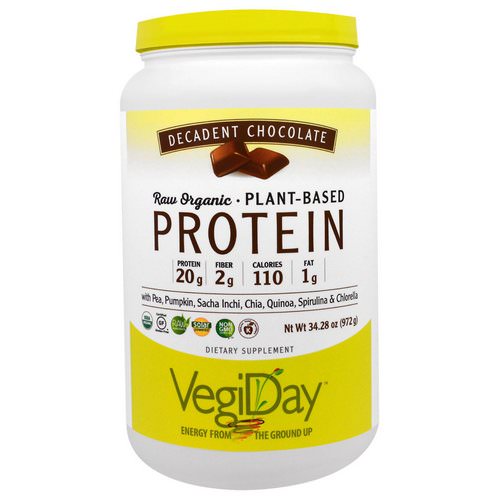 Natural Factors, Raw Organic Plant-Based Protein, Decadent Chocolate, 2.14 lbs (972 g) Review