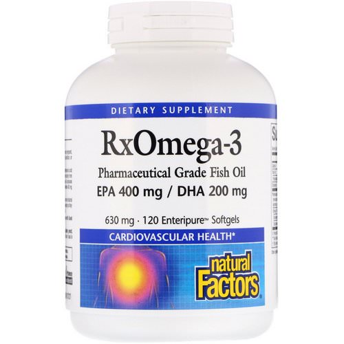 Natural Factors, Rx Omega-3, 120 Enteripure Softgels Review