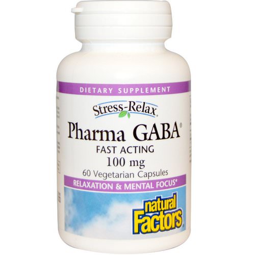 Natural Factors, Stress Relax, Pharma GABA, 100 mg, 60 Veggie Caps Review