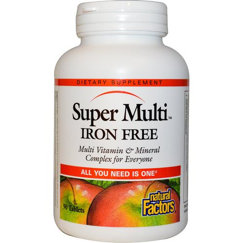 Natural Factors, Super Multi, Iron Free, 90 Tablets Review