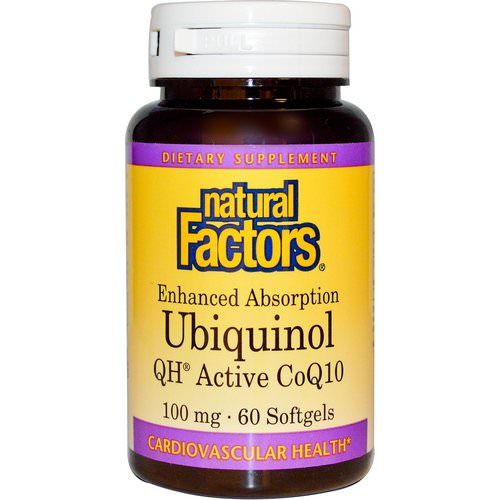 Natural Factors, Ubiquinol, QH Active CoQ10, 100 mg, 60 Softgels Review