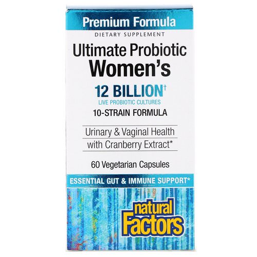 Natural Factors, Ultima Probiotic 10/12, Women's Formula, 12 Billion CFU, 60 Vegetarian Capsules Review