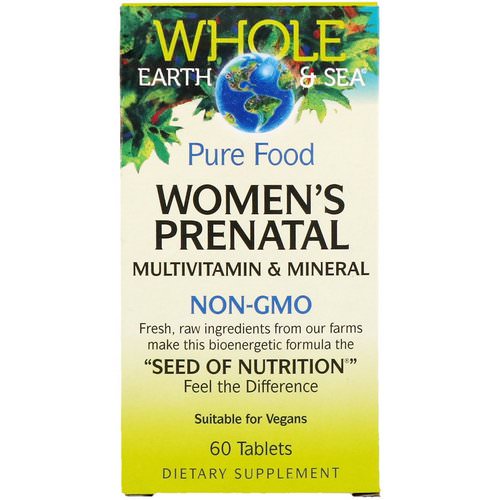 Natural Factors, Whole Earth & Sea, Women's Prenatal Multivitamin & Mineral, 60 Tablets Review