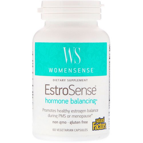 Natural Factors, WomenSense, EstroSense, Hormone Balancing, 60 Vegetarian Capsules Review