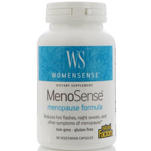 Natural Factors, WomenSense, MenoSense, Menopause Formula, 90 Vegetarian Capsules Review