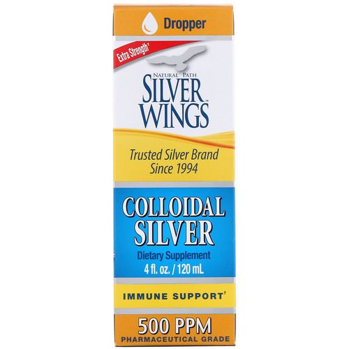 Natural Path Silver Wings, Colloidal Silver, Extra Strength, 500 PPM, 4 fl oz (120 ml) Review
