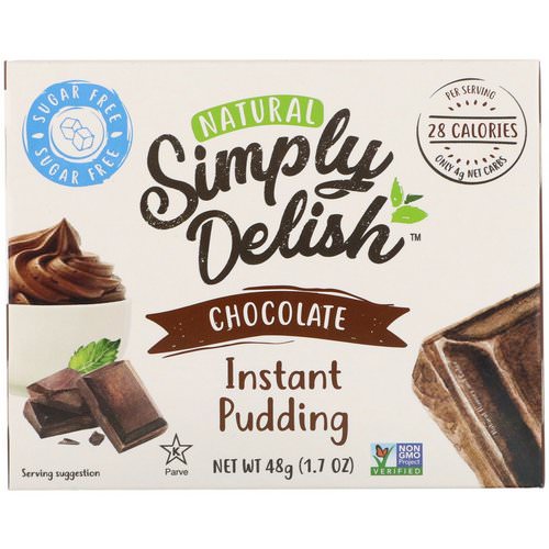 Natural Simply Delish, Natural Instant Pudding, Chocolate, 1.7 oz (48 g) Review