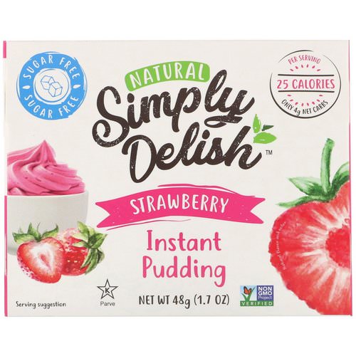 Natural Simply Delish, Natural Instant Pudding, Strawberry, 1.7 oz (48 g) Review