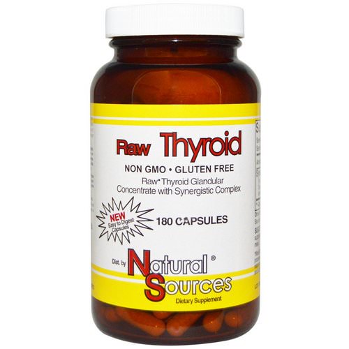 Natural Sources, Raw Thyroid, 180 Capsules Review
