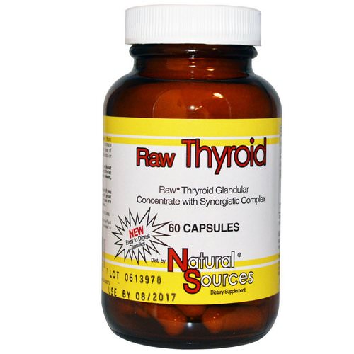 Natural Sources, Raw Thyroid, 60 Capsules Review