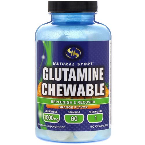 Natural Sport, Glutamine Chewables, Orange Flavor, 1500 mg, 60 Chewables Review