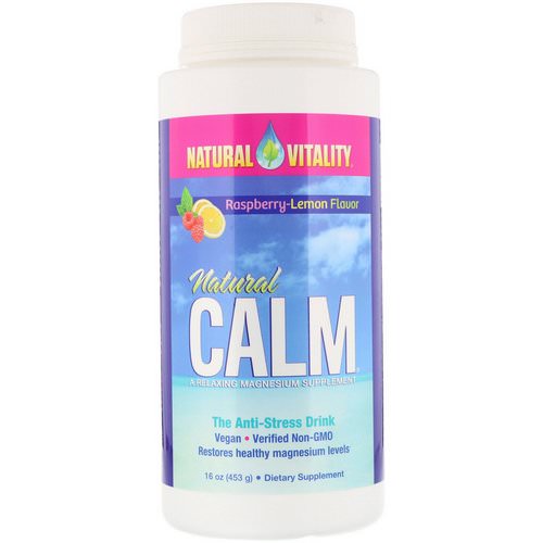 Natural Vitality, Natural Calm, The Anti-Stress Drink, Organic Raspberry-Lemon Flavor, 16 oz (453 g) Review