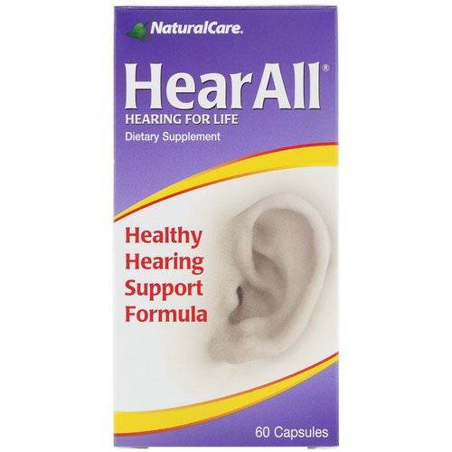 NaturalCare, HearAll, Healthy Hearing Support Formula, 60 Capsules Review
