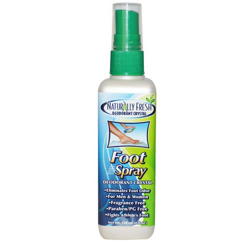 Naturally Fresh, Deodorant Crystal, Foot Spray, 4 fl oz (120 ml) Review