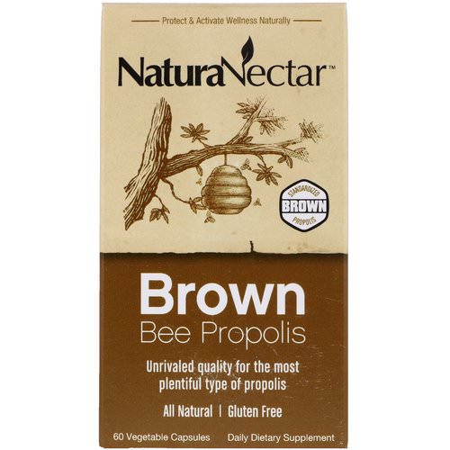 NaturaNectar, Brown Bee Propolis, 60 Vegetable Capsules Review