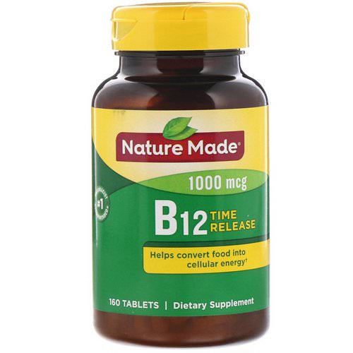 Nature Made, Vitamin B12, Time Release, 1000 mcg, 160 Tablets Review