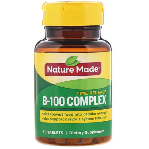 Nature Made, B-100 Complex, Time Release, 60 Tablets Review