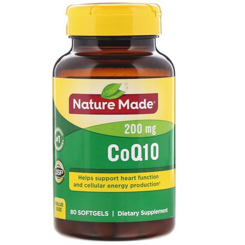 Nature Made, CoQ10, 200 mg, 80 Softgels Review