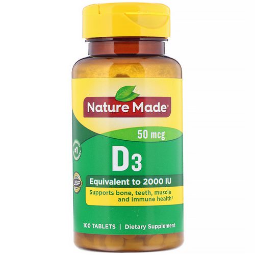 Nature Made, Vitamin D3, 50 mcg, 100 Tablets Review