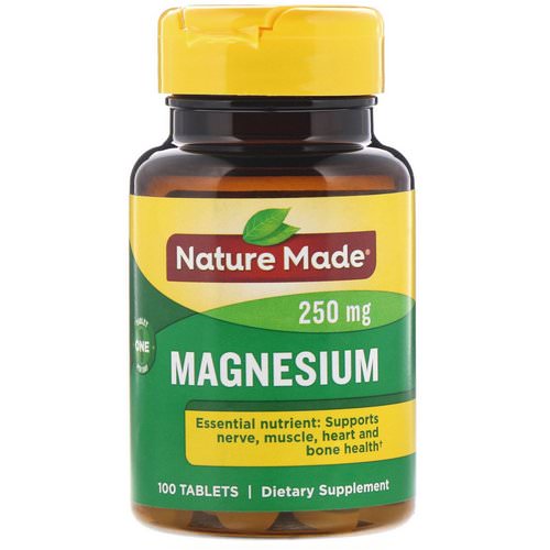 Nature Made, Magnesium, 250 mg, 100 Tablets Review