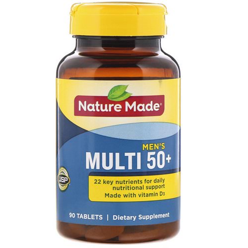 Nature Made, Men's Multi 50+, 90 Tablets Review