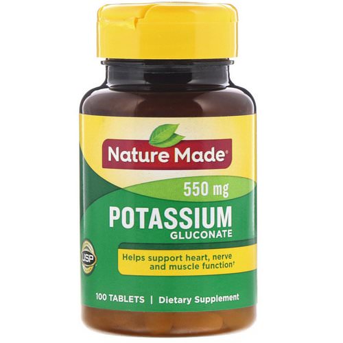 Nature Made, Potassium Gluconate, 550 mg, 100 Tablets Review