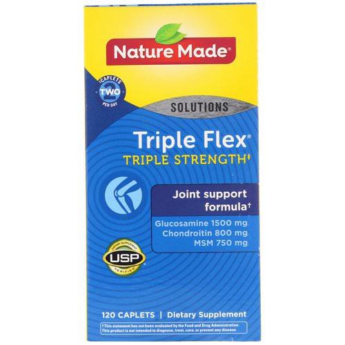 Nature Made, Triple Flex, Triple Strength, 120 Caplets Review