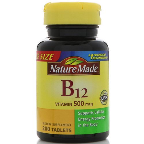 Nature Made, Vitamin B12, 500 mcg, 200 Tablets Review