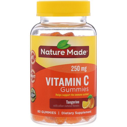 Nature Made, Vitamin C Gummies, Tangerine, 250 mg, 80 Gummies Review
