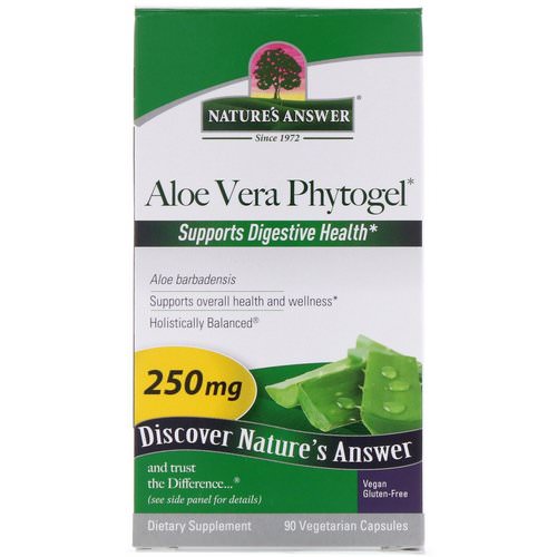 Nature's Answer, Aloe Vera Phytogel, 250 mg, 90 Vegetarian Capsules Review