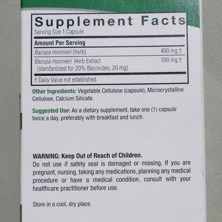 Nature's Answer, Bacopa, 500 mg, 90 Vegetarian Capsules Review