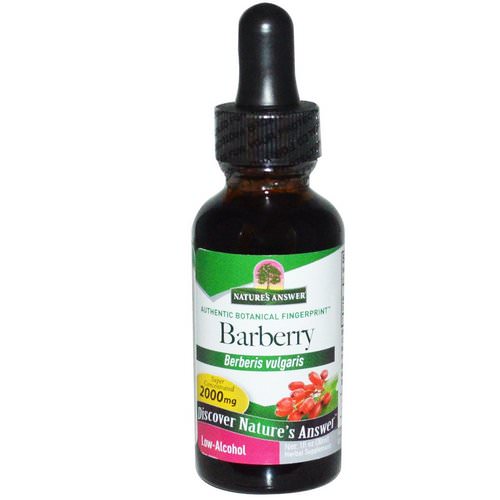 Nature's Answer, Barberry, Low-Alcohol, 1 fl oz (30 ml) Review