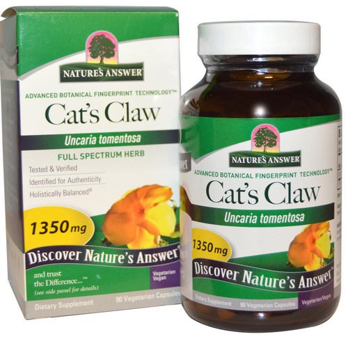 Nature's Answer, Cat's Claw, 1350 mg, 90 Vegetarian Capsules Review