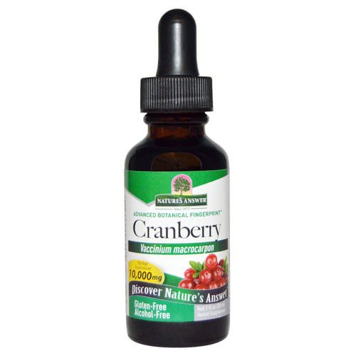 Nature's Answer, Cranberry, Alcohol-Free, 10,000 mg, 1 fl oz (30 ml) Review