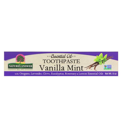 Nature's Answer, Essential Oil Toothpaste, Vanilla Mint, 8 oz Review
