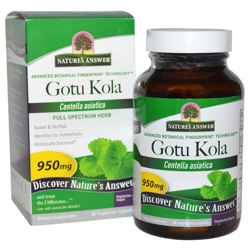 Nature's Answer, Gotu Kola, 950 mg, 90 Vegetarian Capsules Review