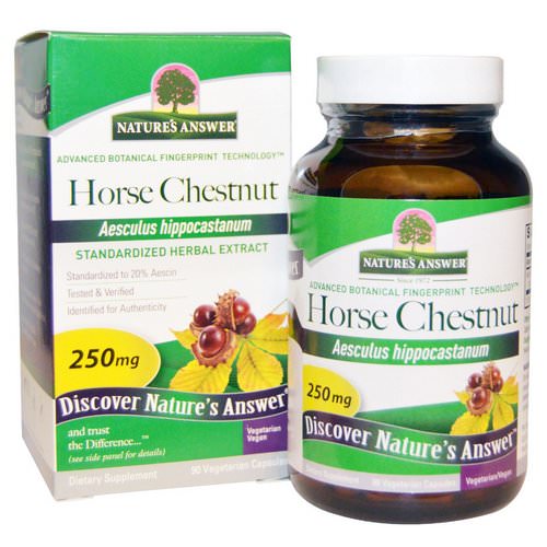 Nature's Answer, Horse Chestnut, 250 mg, 90 Vegetarian Capsules Review