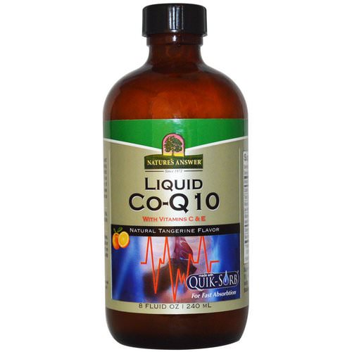 Nature's Answer, Liquid Co-Q10 with Vitamins C & E, Natural Tangerine Flavor, 8 fl oz (240 ml) Review