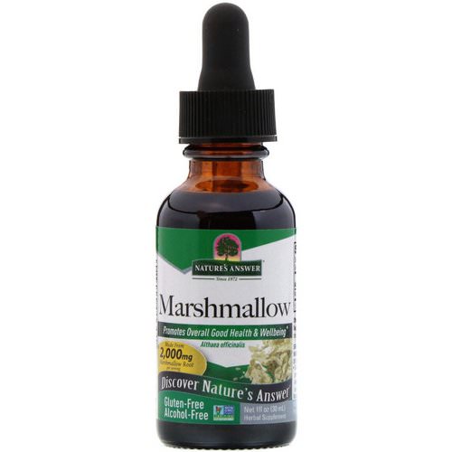 Nature's Answer, Marshmallow, Alcohol Free, 2,000 mg, 1 fl oz (30 ml) Review