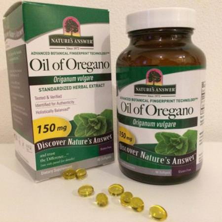 Nature's Answer, Oregano Oil Supplements, Cold, Cough, Flu