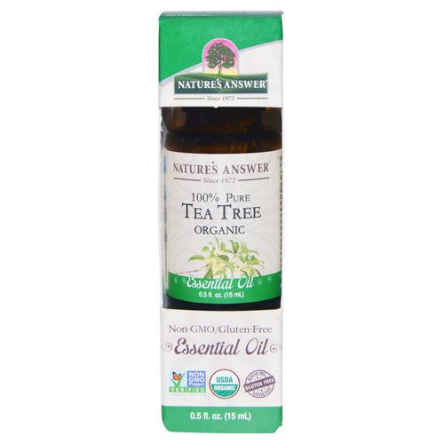 Nature's Answer, Organic Essential Oil, 100% Pure Tea Tree, 0.5 fl oz (15 ml) Review