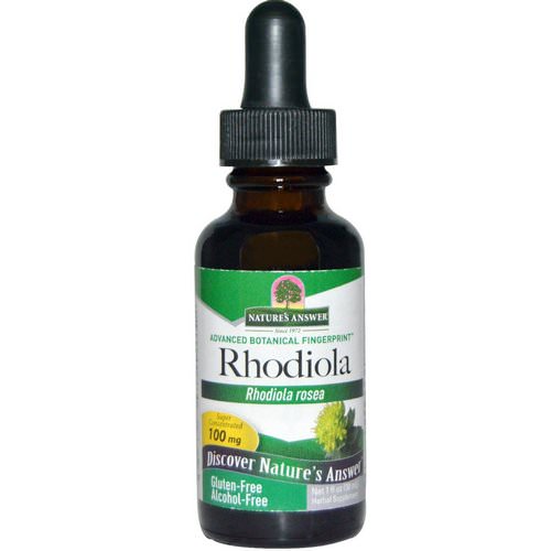 Nature's Answer, Rhodiola, Rosea, 100 mg, 1 fl oz (30 ml) Review