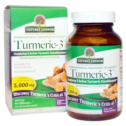 Nature's Answer, Turmeric-3, 5,000 mg, 90 Vegetarian Capsules Review
