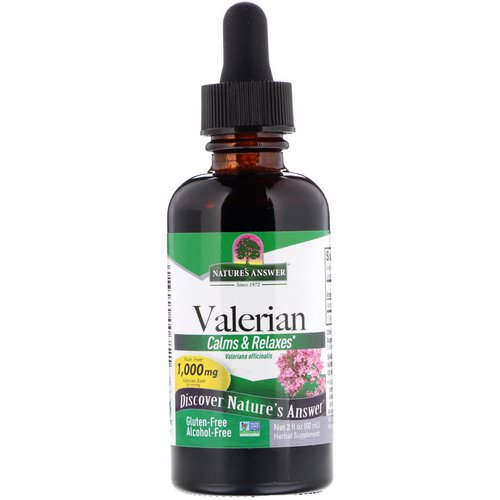 Nature's Answer, Valerian, Alcohol-Free, 1,000 mg, 2 fl oz (60 ml) Review