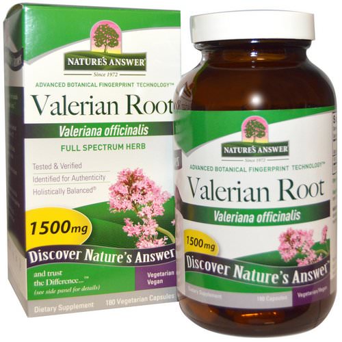 Nature's Answer, Valerian Root, Full Spectrum Herb, 1500 mg, 180 Vegetarian Capsules Review