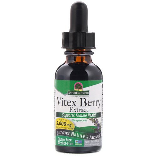 Nature's Answer, Vitex Berry Extract, Alcohol-Free, 2,000 mg, 1 fl oz (30 ml) Review