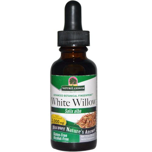 Nature's Answer, White Willow, Alcohol-Free, 2,000 mg, 1 fl oz (30 ml) Review