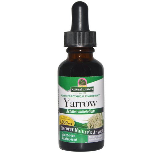Nature's Answer, Yarrow, Alcohol-Free, 2,000 mg, 1 fl oz (30 ml) Review