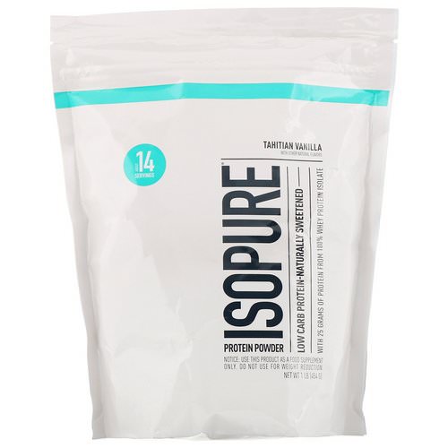 Nature's Best, IsoPure, Low Carb Protein Powder, Tahitian Vanilla, 1 lb (454 g) Review