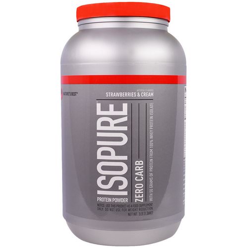 Nature's Best, IsoPure, Zero Carb, Protein Powder, Strawberries & Cream, 3 lb (1.36 kg) Review